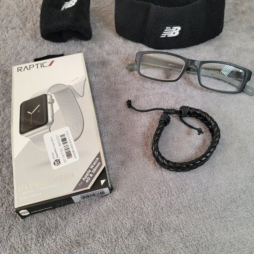 New Balance Sportex Raptic Mens Hybrid Mesh Apple Watch Wrist Band & Glasses